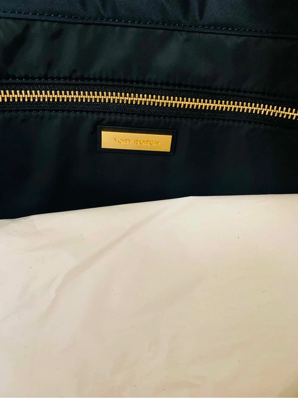 ✨ NWT ✨Tory Burch Ella Chain Tote Bag Black with Gold Hardware